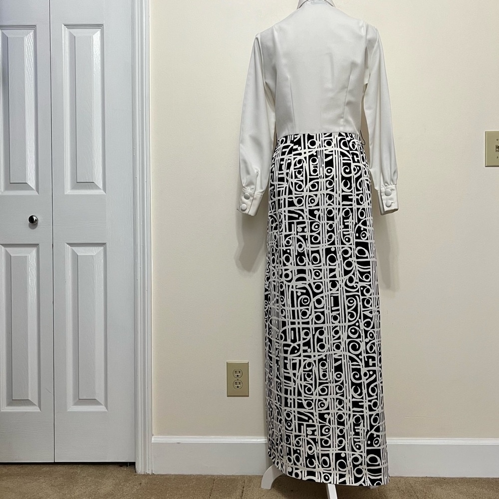 Lanvin 70s Vintage Dagger Collar Shirtdress Dress - Picture 3 of 9